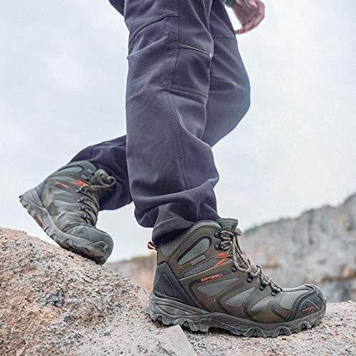 NORTIV 8 Men's Ankle High Waterproof Hiking Boots