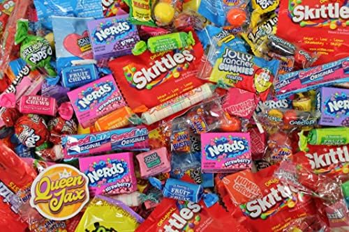 Candy Variety Pack - Assorted Candy Party Mix - 4 LB Bag - Sweets Assortment - Bulk Individually Wrapped - Pinata Candies - Mixed Candies - Queen Jax - Deluxe Mix - July 4th