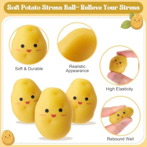 Thenshop 20 Pcs Potato Soft Stress Fidgets Gift