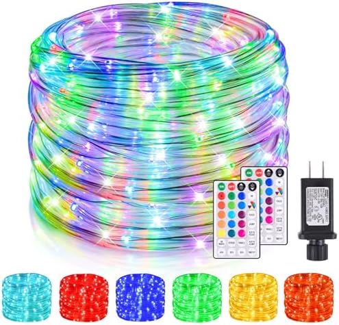 Nazuwke 99Ft LED Rope Lights Outdoor, String Light for Outside Waterproof