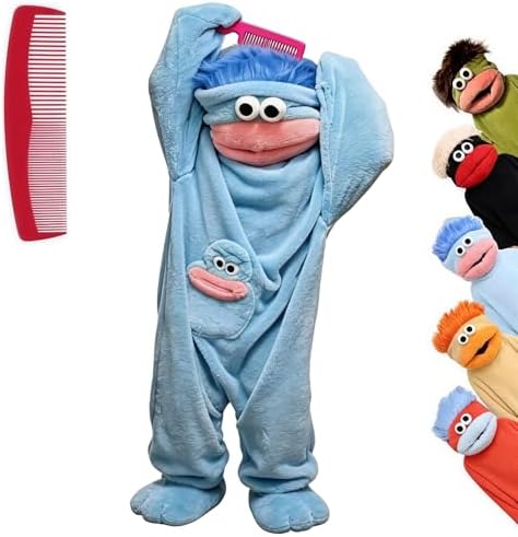 Big Mouth Monster Onesie Silly Monster Onesie Plush Onesie Pajamas Cozy Home Loungewear (No Shoes Included)