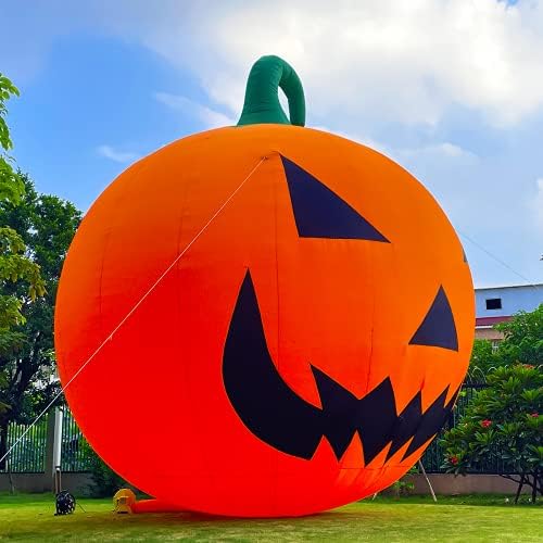 Giant 26Ft Premium Halloween Inflatable Pumpkin Decorations with Blower, Blow up Halloween Decorations Outdoor Holiday Decor for Outdoor Yard Lawn Halloween Party (Without Build-in LED Lights)
