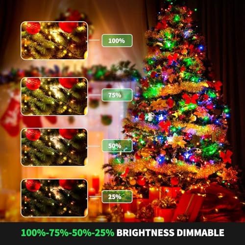 MZD8391 105FT 300LED Color Changing Christmas Light, Christmas Tree Lights