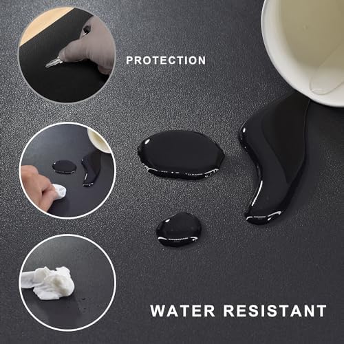 Chihein L-Shaped Desk Pad for Home Office Black (57.1”+ 57.1”) x 19.7”