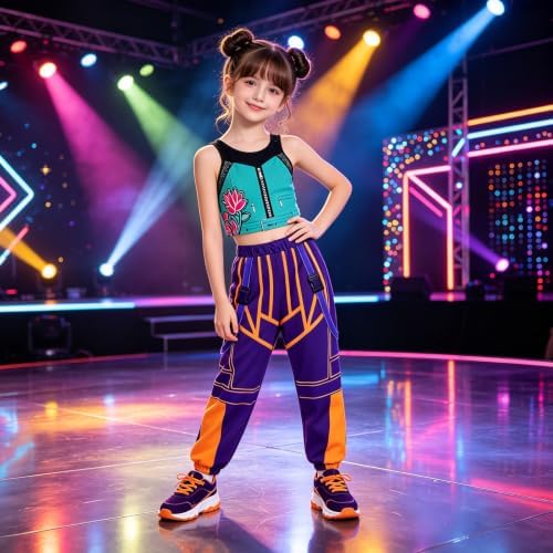Pop Performer Costume Kids Girls Halloween Costumes with Accessories Set