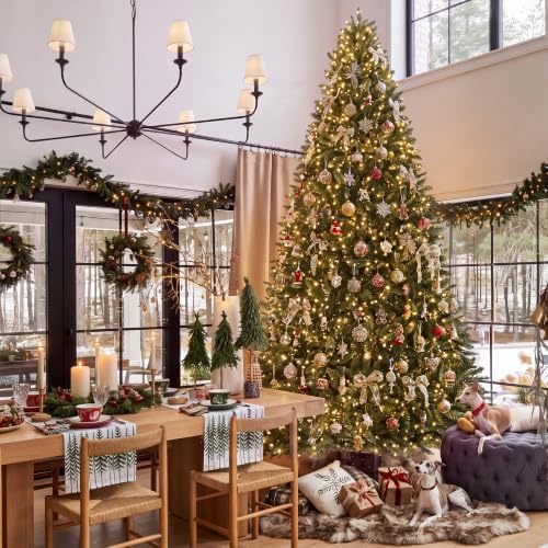 HOLLO STAR 9ft Prelit Christmas Tree, Multi-Color RGBW Lights, App Control
