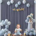 10x10 Charcoal Backdrop Curtain for Parties Wedding Wrinkle Free Silver Grey Photo Curtains Backdrop Drapes Fabric Decoration for Birthday Party Baby Shower 5ft x 10ft,2 Panels