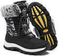 EARLDE Women's Snow Boots Waterproof Mid-Calf Winter Boots