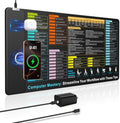 Wireless Charging Mouse Pad with Excel Formulas Shortcuts, 31.5"x15.8" in