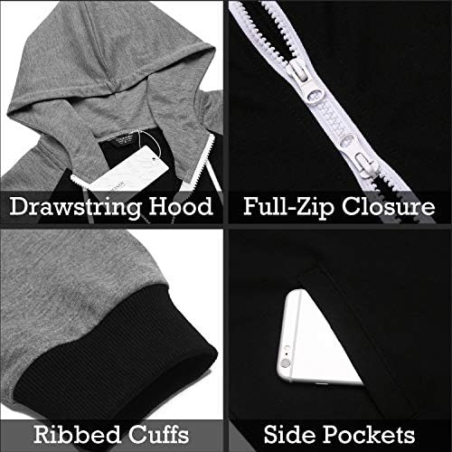 COOFANDY Mens Jumpsuit Onesie Hooded Full Zip One Piece Jogging Tracksuit