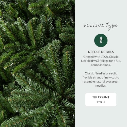 Balsam Hill 5.5 ft Unlit Classic Blue Spruce - Artificial Christmas Tree with Premium Stand for Indoor Holiday Decorating