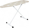 Folding T-Leg Ironing Board, 53 x 14 Inch, Adjustable Height, for Home Use | Portable ironing board with sturdy steel frame and 100% cotton cover, adjustable height, folds flat for easy storage