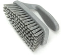 SPARTA Scrub Brush with Iron Shaped Handle and Stiff Bristles, Heavy Duty Scrubber Brush for Kitchen, Bathroom, Shower, Tile, Sink, Carpet and Bakepans, Polypropylene, 6 Inches, Gray