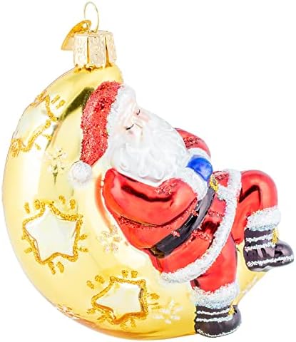 Old World Christmas Moonlight Santa Tree Ornament