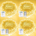 4 Pack 400 LED Remote Contral Battery Operated String Lights, Twinkle Light