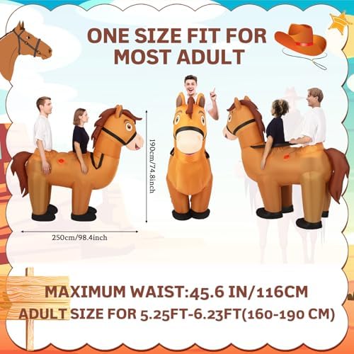 Two Person Inflatable Horse Costume Adult for 2026 Halloween
