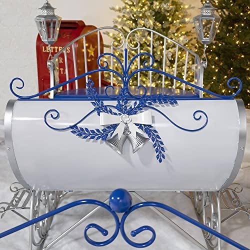 Zaer Ltd. Life-Size Christmas Outdoor Victorian Santa Sleigh, Commercial Christmas Decoration