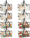 VENO Moving Bags, Storage Bags, Wide Open Top, Clear, 8 Pack