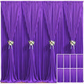 8 Panels Purple Backdrop Curtain for Parties Wedding Wrinkle Free Purple Photo Curtains Backdrop Drapes Fabric Decoration for Birthday Party Photography 40ft(W) x 10ft(H)