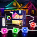 50FT Permanent Outdoor Lights, Smart RGB Lights with App Control, IP67