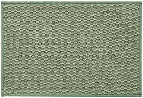 TYUU Bathroom Rugs Non Slip Washable, Super Absorbent Thin Bath Mat Small Quick Dry Low Pile Bathroom Rug, Sage Green 16"x24"