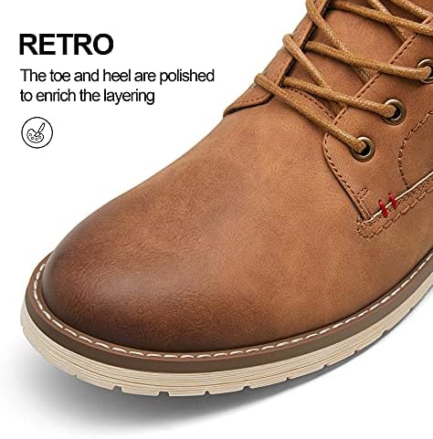 Vostey Men's Hiking Boots Waterproof Casual Chukka Boots for Men