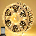 Pooqla 1000 LED Warm White Christmas Lights Outdoor String Lights, 328 ft