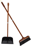 HEALLILY Broom and Dustpan Set with Handle Versatile Cleaning Tool for Home Kitchen and Patio for Pet Hair and Dust Removal Ergonomic Design for Comfortable Use