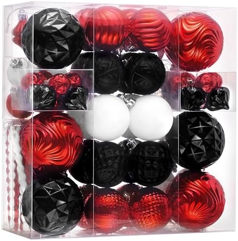 Valery Madelyn 100ct Christmas Tree Decorations Variety Ball Ornaments Set