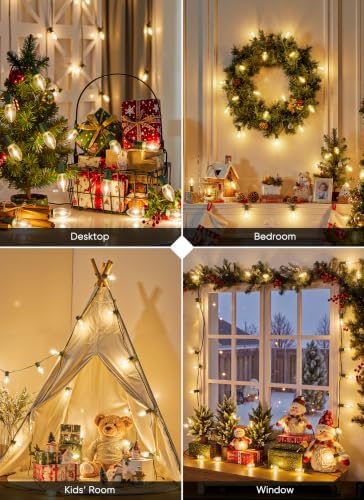 Brightown Christmas Lights Outdoor, 200 Ft 200 LED Vintage C9 String Lights