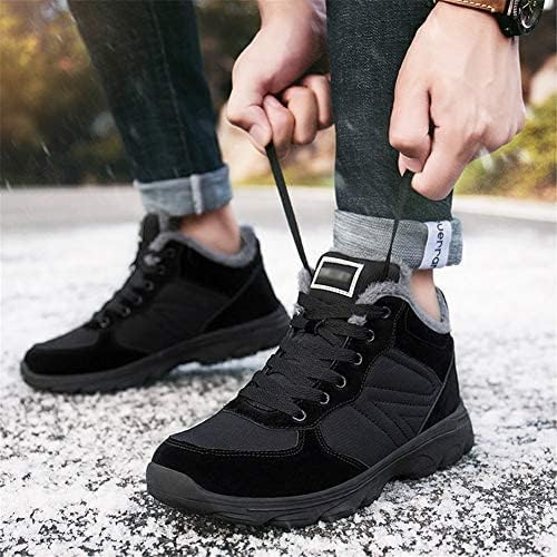 UPSOLO Mens Winter Trekking Snow Boots Water Resistant Shoes Anti-Slip Fully Fur Lined Casual Lightweight Hiking Boot