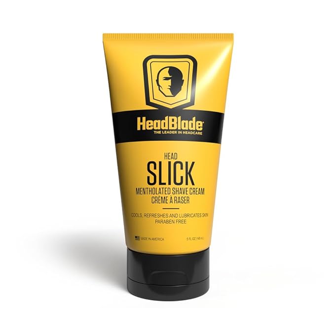 ATX Men's Head Shaving Basics Bundle with 5oz HeadSlick Cream, Razor, Blade Refills