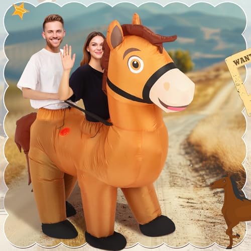 Two Person Inflatable Horse Costume Adult for 2026 Halloween