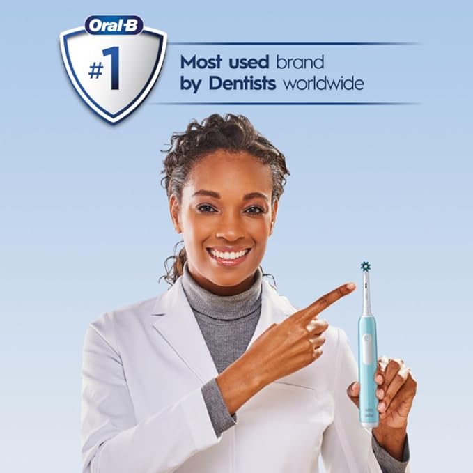 Oral-B Pro 1000 CrossAction Electric Toothbrush,Green,(Pack of 3)