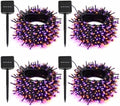 SyouHome Solar String Lights Outdoor, 4 Pack 400 LED Solar Halloween Lights