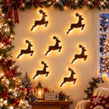 LED Reindeer Wall Decorations, Christmas Glow Silhouette Lights Home Decor