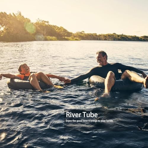 Heavy-Duty Inflatable Float - River & Snow Tube, Swim & Sledding, Pool Closing Inner Tube