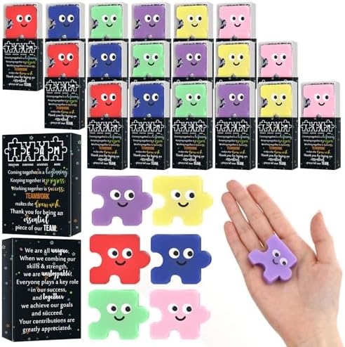 72 Sets Employee Appreciation Gifts Team Puzzle Toy with Boxes