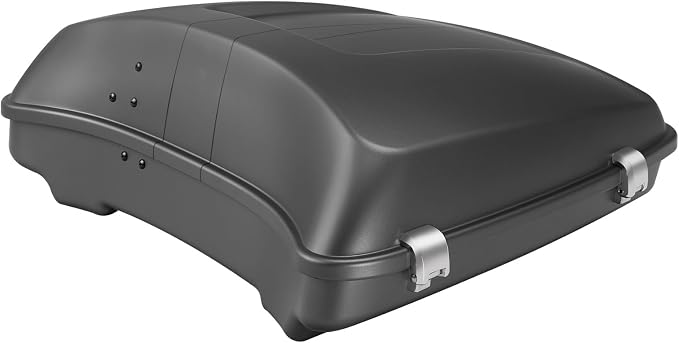 5.5" Razor Motorcycle Trunk W/Latch Key Fit For Harley 2014-2025 Touring CVO Road King Street Glide Electra Glide Ultra Limited Pack Charcoal Denim