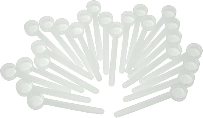 18 mL (18 CC) Long Handle Plastic Measuring Spoon for Coffee, Protein Powder, Pet Food, Spices, Grains, Dry Goods – Food-Grade BPA-Free (Pack of 25)