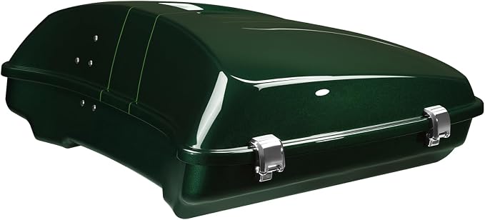 5.5" Razor Motorcycle Trunk W/Latch Key Fit For Harley 2014-2025 Touring CVO Road King Street Glide Electra Glide Ultra Limited Pack Deep Jade Pearl