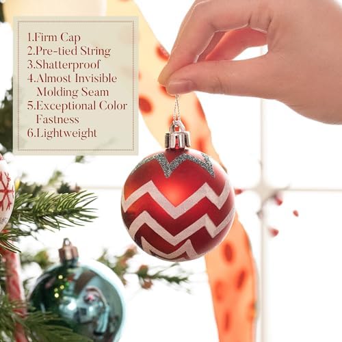 Valery Madelyn 30ct Christmas Ornaments Tree Decorations Set 2.36 Inch