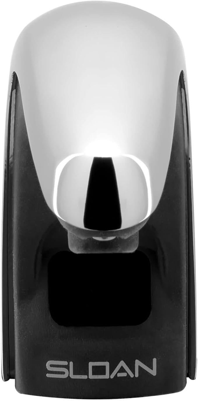 Sloan ESD-250 Deck-Mounted Liquid Soap Dispenser - Infrared Sensor Activated, Polished Chrome Finish, Battery-Powered, Modular One-Piece Construction, 3346050