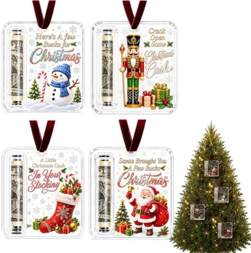 14Pcs Christmas Money Holders for Cash, Cash Gift Holder Ornament