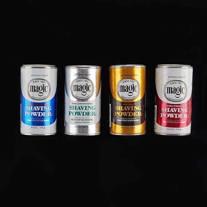 Magic Shaving Powder Blue Regular Strength 5 oz (Pack of 5)