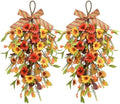 Fall Swag Wreaths for Front Door Decor, Fall Porch Decorations for Home