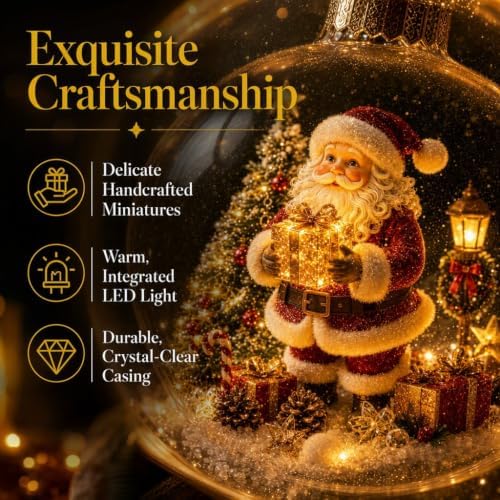 Glowing Christmas Story Ornament, 2026 New Mini Holiday Scene 3.94In (Tree)
