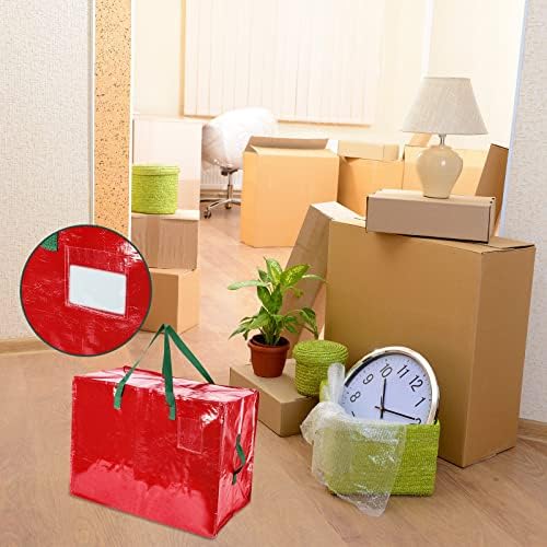 Shappy 6 Pcs Storage Bags, Red, 65 x 30", 24 x 16", 12 x 12"
