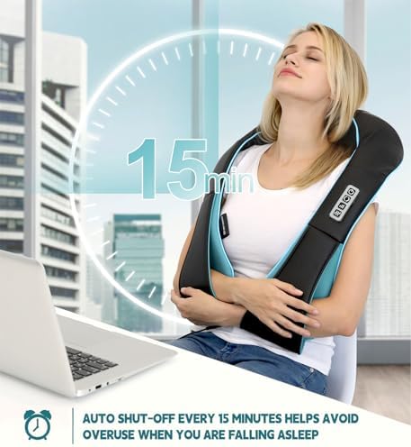Mo Cuishle Shiatsu Neck & Shoulder Massager with Heat, Gifts for Men Women