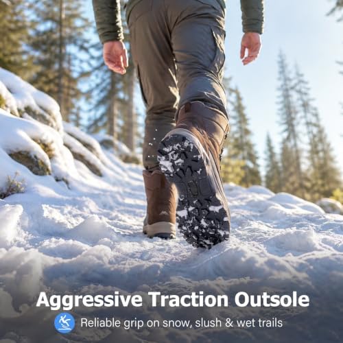 Men's Insulated Winter Snow Boots Waterproof